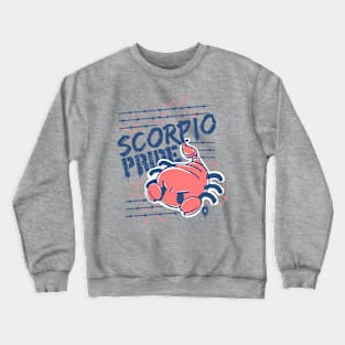 Scorpio Pride!-Red Crewneck Sweatshirt